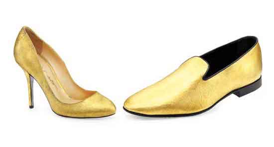 Gold Shoes for Men and Women