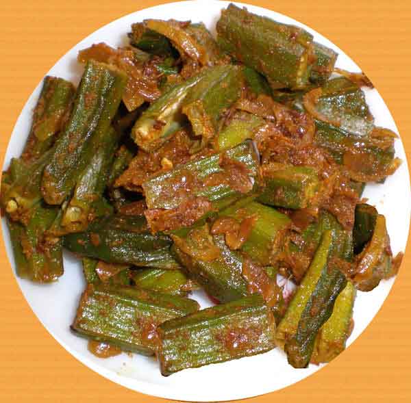 Tangy Stuffed Okra Vegetable