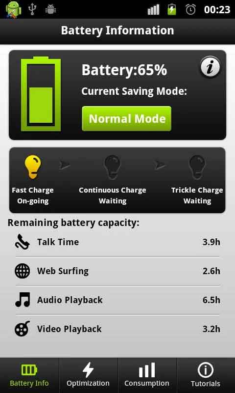 how to use du battery saver app