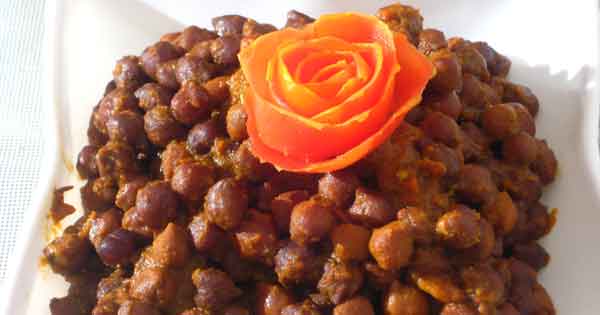 Vrat Recipes - Kala Chana Vegetable