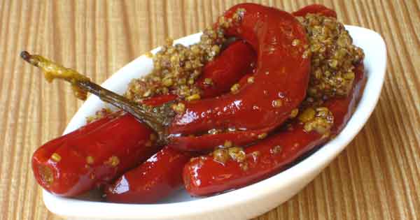 Red Chili Pepper Pickle Recipe By Sonia Goyal