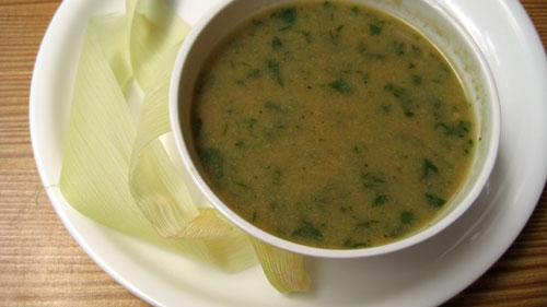 Healthy Corn Spinach Soup Recipe