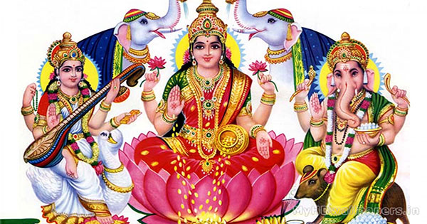 How to do Lakshmi Puja on Diwali - Easy Lakshmi Panchayatan puja