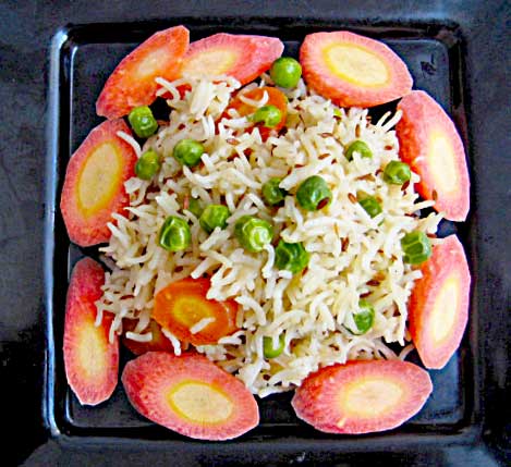 Carrot and Peas Pulao Recipe