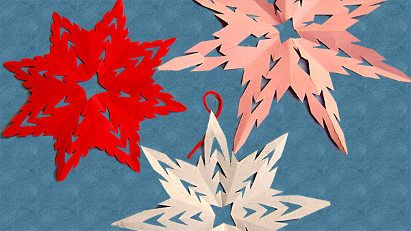 How to make paper snowflakes