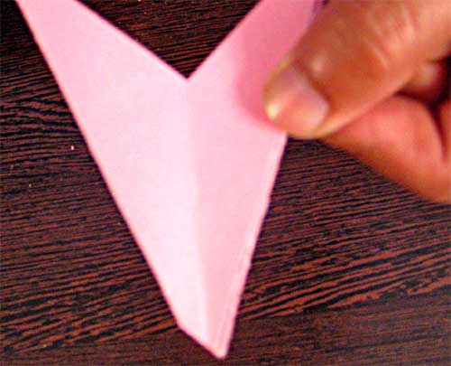 Step 8 to make paper snowflakes
