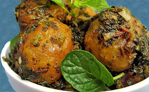 Spicy Potato Recipe with Mint