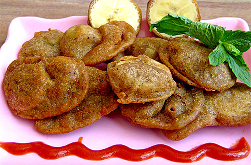 Banana Pakora Recipe for Fasting