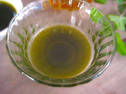 Mixture of Holy basil leaves juice and honey