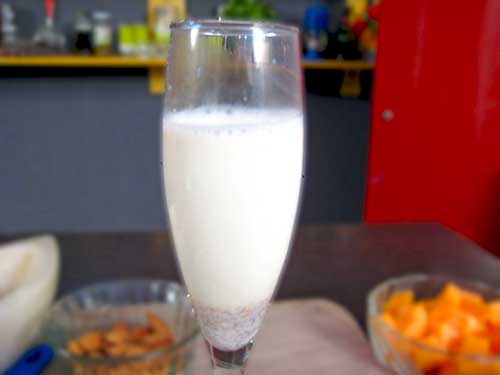 Combination of milk and almond