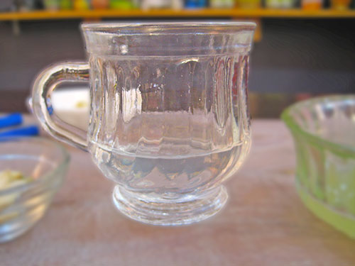 Combination of hot water and garlic juice