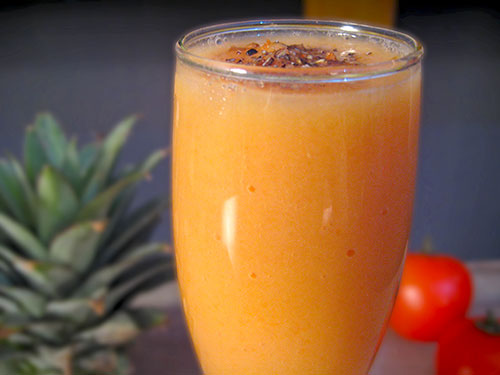 Papaya Pineapple Smoothie Recipe
