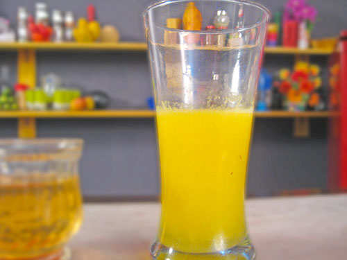 Combination of lemon juice, pineapple juice and mango juice