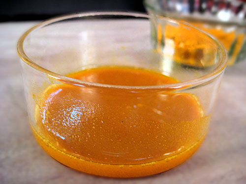 Combination of coconut oil and turmeric