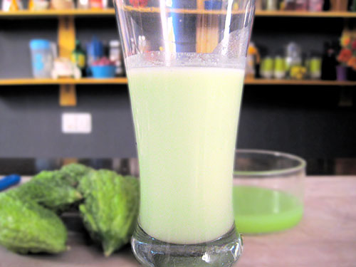 Combination of bittergourd juice and buttermilk