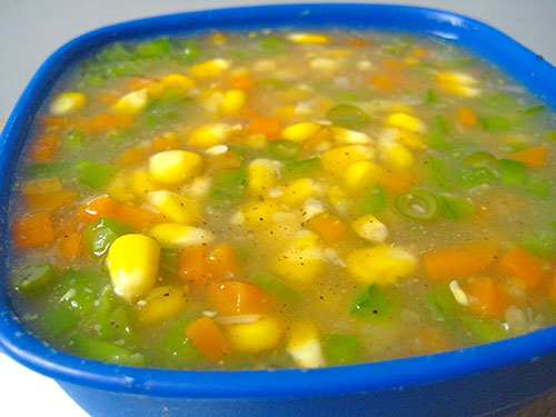 Minestrone Sweet Corn Soup Recipe 