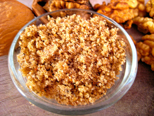 Crushed Walnuts With Shell And Meat