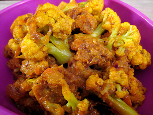 Cauliflower Recipe With Amritsari Vadi From Punjabi Cuisine